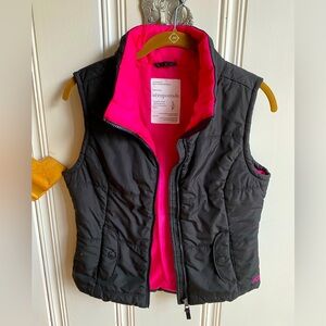Aeropostale Women’s Size SP Black Pink Puffer Vest